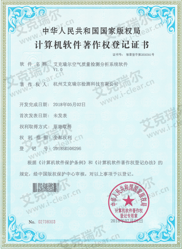 喜報！恭喜艾克瑞爾獲得計算機軟件著作權(quán)登記證書